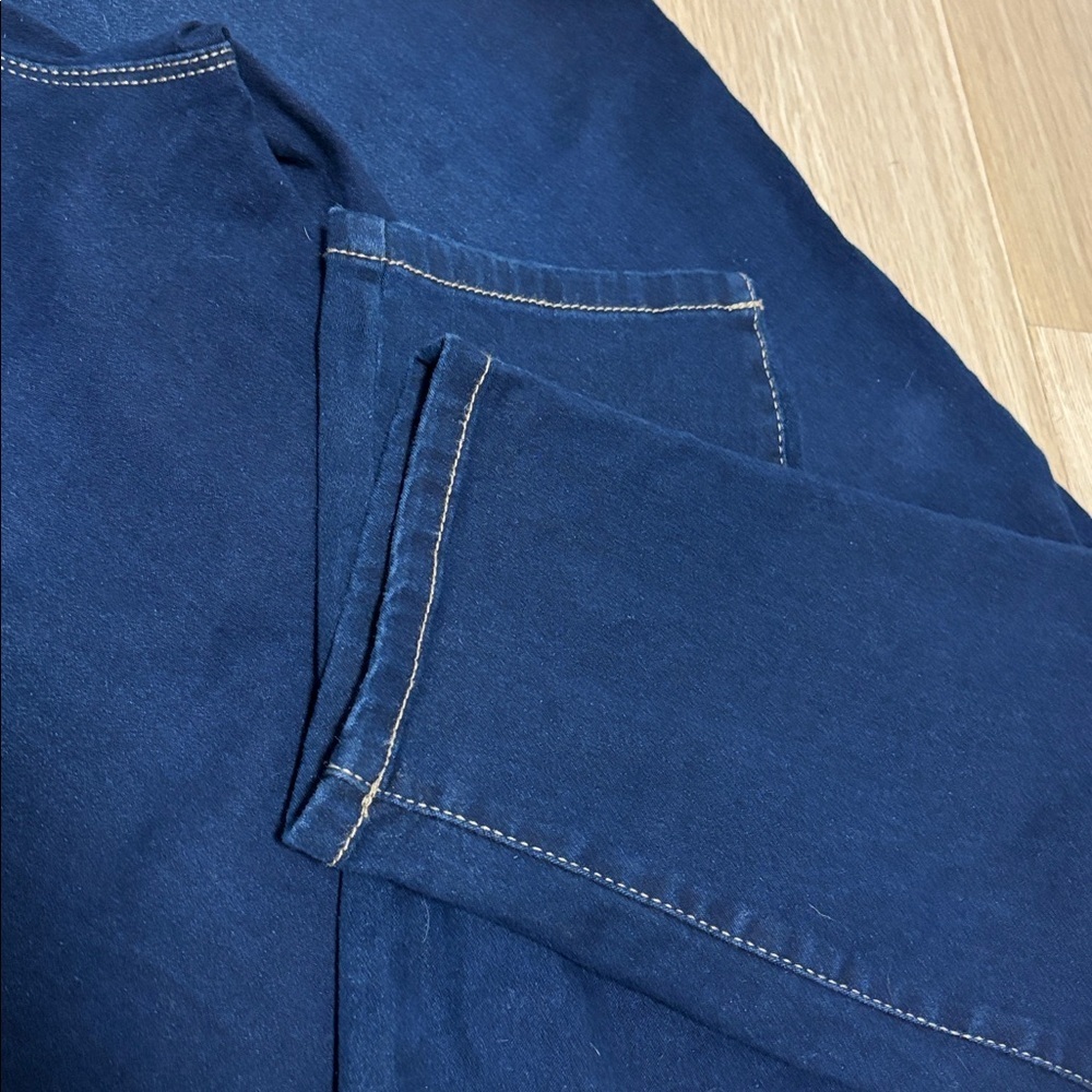 CURVE APPEAL (22W) High-Rise Minimalist Jegging Dark Wash Stretch Ankle Cropped - Picture 9 of 11